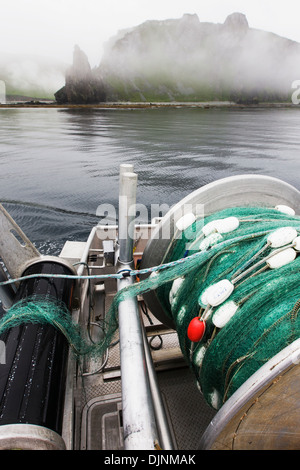 Salmon Fishing Near Cape Pankof On Unimak Island 'alaska Peninsula Area'. This Has Been A Controversial Fishing Region. Stock Photo