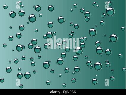 Vector illustration - abstract background made of  fun and cute looking bubbles/droplets Stock Vector