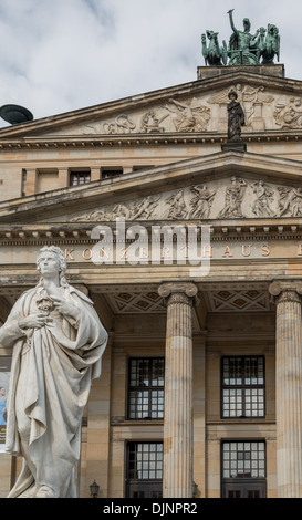 Konzerthaus Berlin was completed in 1821 and is located in Gendarmenmarkt, in the heart of Berlin Germany. Stock Photo