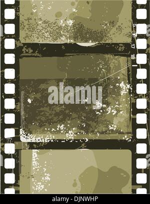 Vector illustration of  Grunge Film seamless pattern Stock Vector
