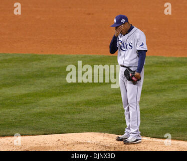 Tampa Bay Rays pitcher Edwin Uceta throws out Boston Red Sox's Connor ...