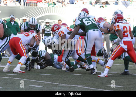 Oct 26, 2008 - New York, New York, USA - Jets vs Kansas City Chiefs at Giant Stadium in New Jersey. Jets won the game 28-24. (Credit Image: © Jeffrey Geller/ZUMA Press) Stock Photo