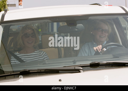 Actress Katherine Heigl seen with mum Nancy Heigl after having lunch at House Cafe Los Angeles California - 04.05.12 Stock Photo