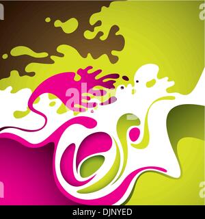 Abstract background with fluid shapes Stock Vector