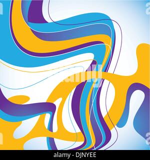 Abstract background with liquid shapes Stock Vector