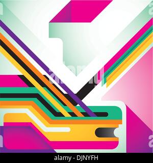Abstract modern layout in color Stock Vector
