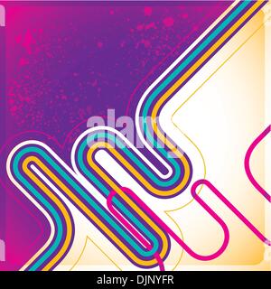 Abstract retro background in color Stock Vector