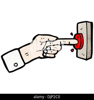 Retro cartoon with texture. Isolated on White. Stock Vector