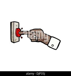 Retro cartoon with texture. Isolated on White. Stock Vector