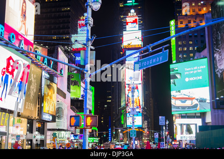 Times Square at Night - New York City 2013 