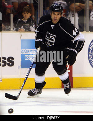 Apr. 06, 2008 - Los Angeles, California, U.S. - Los Angeles Kings defenseman Davis Drewiske (44) in the first period during a NHL hockey game at the Staples Center on Tuesday, October 12, 2010, in Los Angeles. (SGVN/Staff Photo by Keith Birmingham/SPORTS) (Credit Image: © San Gabriel Valley Tribune/ZUMApress.com) Stock Photo