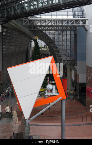 Artwork in Kyoto Railway Station Japan Stock Photo