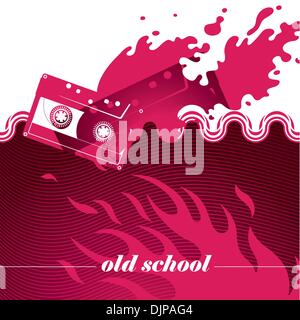 Artistic banner with modern designed graphics Stock Vector