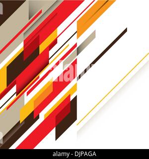 Artistic colorful graphic with abstract objects Stock Vector