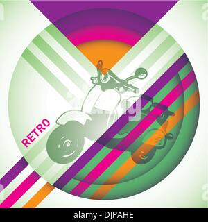 Artistic retro background in color Stock Vector