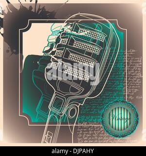 Artistic vintage illustration Stock Vector
