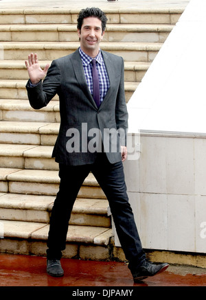 David Schwimmer leaving a photocall for 'Madagascar 3' during 65th annual Cannes Film Festival Cannes France - 18.05.12 Stock Photo