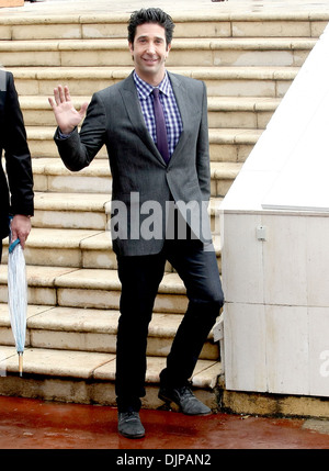 David Schwimmer leaving a photocall for 'Madagascar 3' during 65th annual Cannes Film Festival Cannes France - 18.05.12 Stock Photo