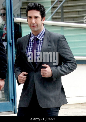 David Schwimmer leaving a photocall for 'Madagascar 3' during 65th annual Cannes Film Festival Cannes France - 18.05.12 Stock Photo