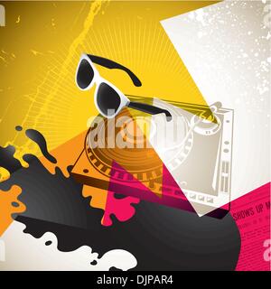 Colorful artistic urban youth background Stock Vector