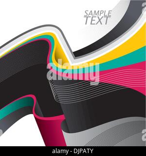 Conceptual background with designed abstraction Stock Vector