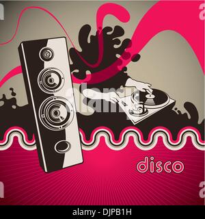 Conceptual party banner with abstraction Stock Vector