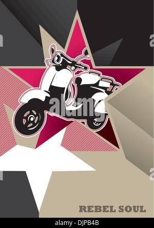 Designed banner with modern abstract graphic elements Stock Vector