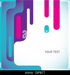 Designed layout with stylized abstraction Stock Vector