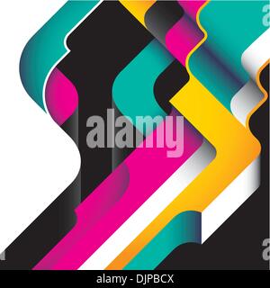 Designed modernistic abstraction in color Stock Vector