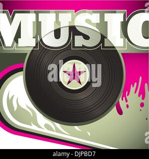 Designed modern vinyl background Stock Vector