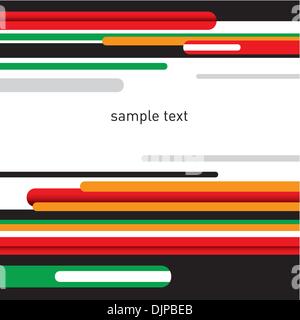 Designed stylized layout with colorful abstraction Stock Vector