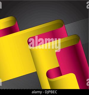 Designed stylized retro ribbon Stock Vector