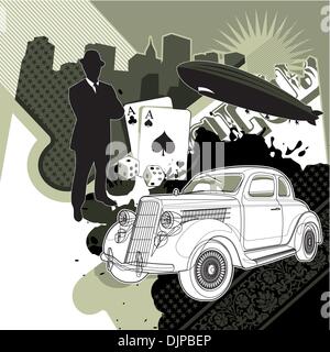 Designed vintage background Stock Vector