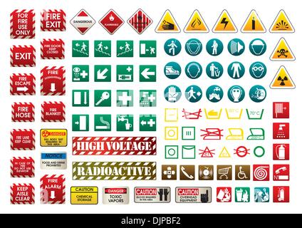 different signs set Stock Vector