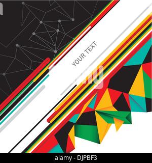 Digital abstract background in color Stock Vector