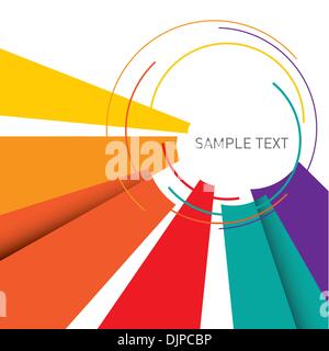 Illustrated colorful layout with abstraction Stock Vector