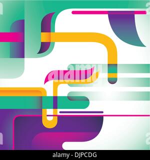 Illustrated modish abstraction in color Stock Vector