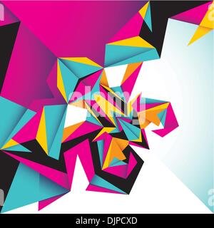 Modern angular abstraction in color Stock Vector