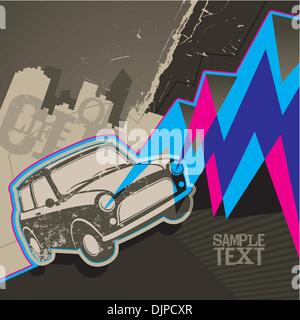 Modern banner with artistic graphic elements Stock Vector