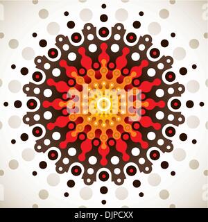 Modern colorful arabesque with designed shapes Stock Vector