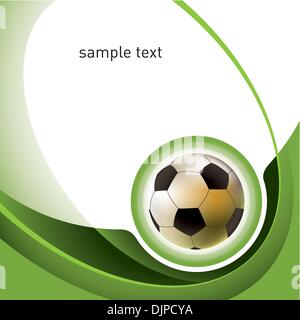 Modern football layout with designed abstraction Stock Vector