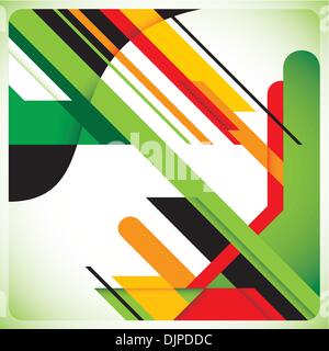 Modish layout with abstraction in color Stock Vector