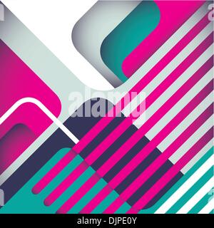Stylized modern abstraction in color Stock Vector