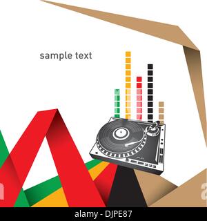 Urban designed layout with turntable Stock Vector