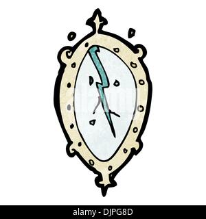Retro cartoon with texture. Isolated on White. Stock Vector