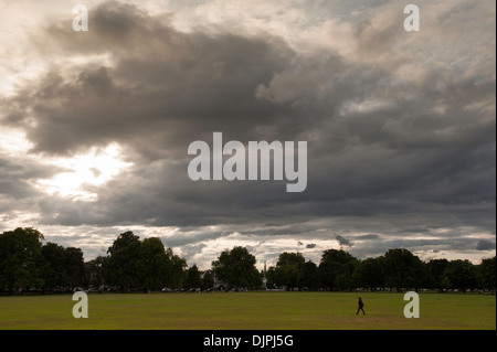 Clouds over Ealing Commom, London, United Kingdom Stock Photo
