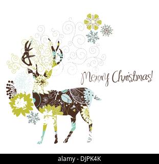 Christmas deer Stock Vector