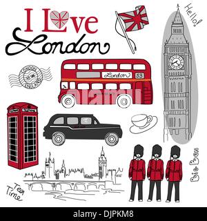 London doodles Stock Vector