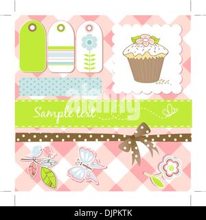 scrapbooking elements Stock Vector