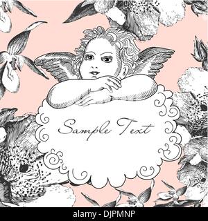Vintage Angel Stock Vector
